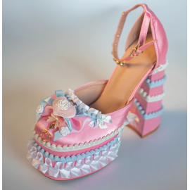 Creamy Dopamine Sweet Spicy Girl Y2K Shoes by Hexagram (HX03)